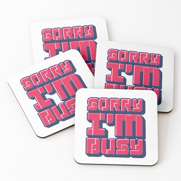 Item preview, Sorry I'm Busy - Gamer Quote designed and sold by Whimsical  Thinker.