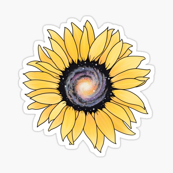 Item preview, Galaxy Sunflower Fibonacci Sequence Design designed and sold by skye-studio.