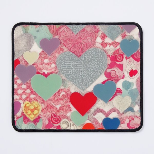 Item preview, Valentine Hearts in Multi Color Vintage Vibe designed and sold by Anna Laura Knight.