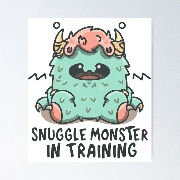 Item preview, Snuggle Monster in Training 3 designed and sold by HahaHandlesHub.