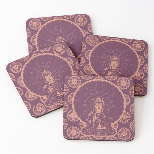 Item preview, Kuan Yin Sattva - Beet + Coral designed and sold by Irene Estelle.