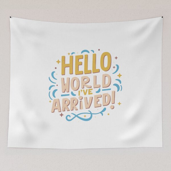 Item preview, Hello World I've Arrived: Stylish Newborn Essentials Collection designed and sold by HahaHandlesHub.