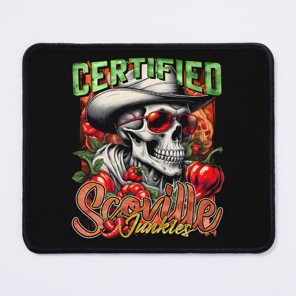 Item preview, Certified Scoville Junkies: Skulls Grinning Through the Habanero Haze designed and sold by SuriyaArts.