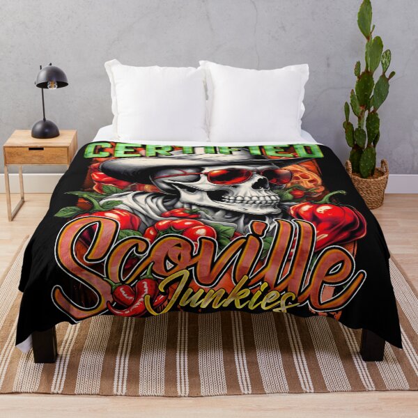 Item preview, Certified Scoville Junkies: Skulls Grinning Through the Habanero Haze designed and sold by SuriyaArts.