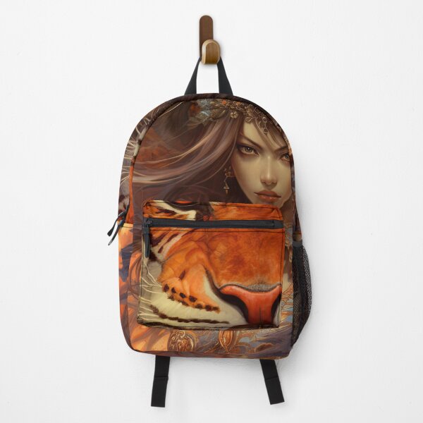 Item preview, female and her tiger designed and sold by ururuty.