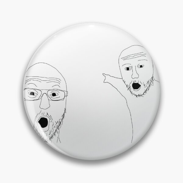 Item preview, Two Soyjacks Sticker designed and sold by Sticker-N-Stuff.