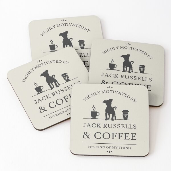 Item preview, Highly Motivated by Jack Russells and Coffee designed and sold by RycoTokyo81.