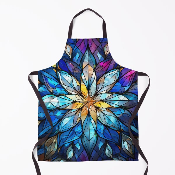 Item preview, Colorful stained glass Christmas snowflake print designed and sold by dcrc.