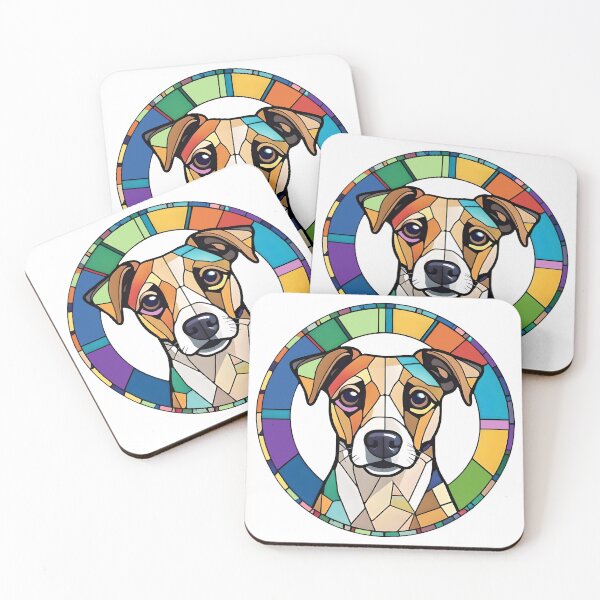 Item preview, Jack Russel Terrier - Stained Glass designed and sold by IzzettDigital.