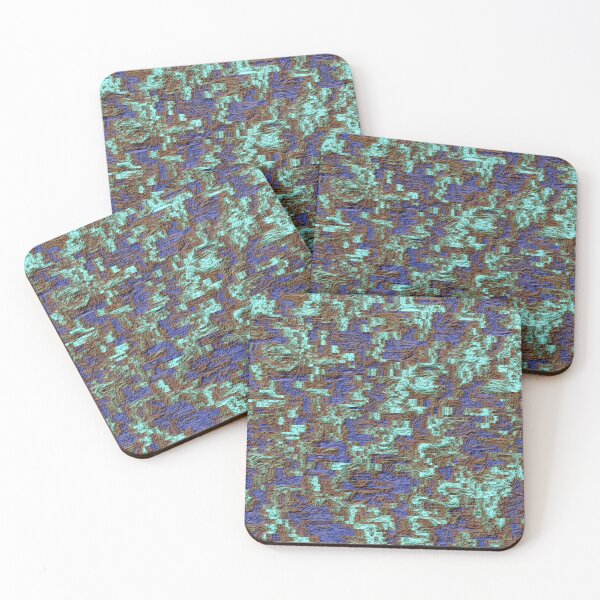 Item preview, 3D Blue and Brown Glitchy Texture designed and sold by TheRulerofEarth.