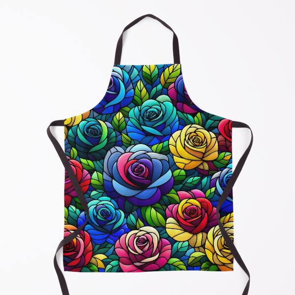Item preview, Colorful Stained Glass Rose Mosaic designed and sold by inkArtistryfine.