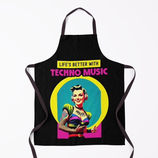Item preview, Life's Better With Techno Music - Techno Music Lover designed and sold by Urban-Alien.