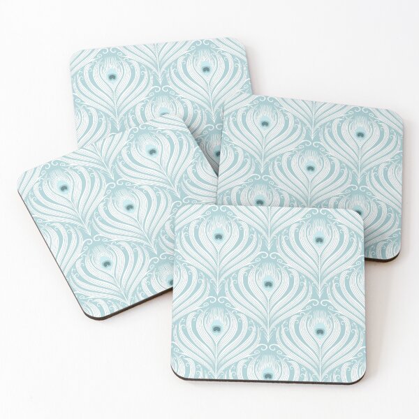 Item preview, Feather Fancy 2 - Pastel Blue designed and sold by Carina Parry Studios.