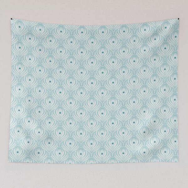 Item preview, Feather Fancy 2 - Pastel Blue designed and sold by Carina Parry Studios.