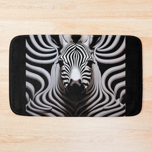 Item preview, Mesmerizing Op Art Zebra Head designed and sold by Moisky Art.