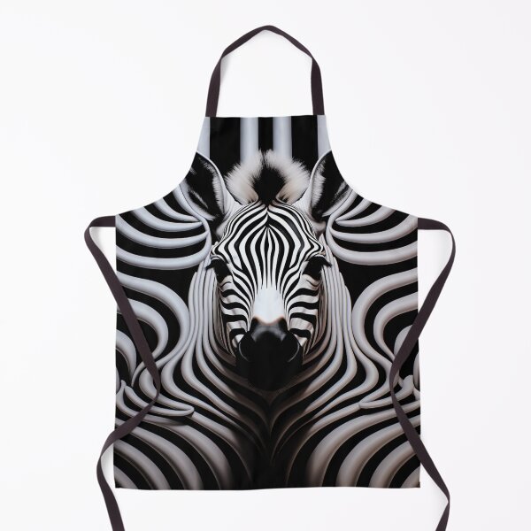 Item preview, Mesmerizing Op Art Zebra Head designed and sold by Moisky Art.