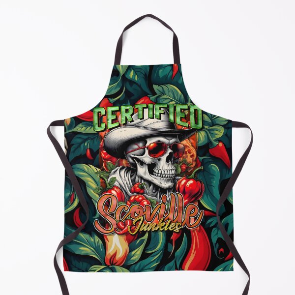 Item preview, Certified Scoville Junkies: Skulls Grinning Through the Habanero Haze designed and sold by SuriyaArts.