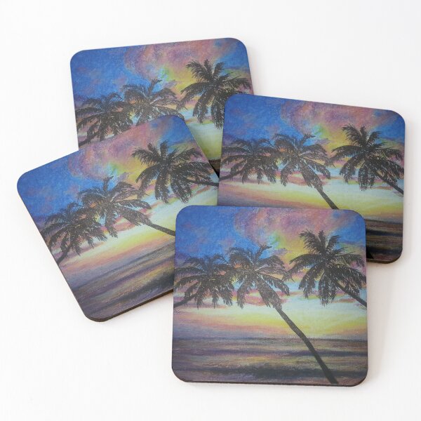 Item preview, Palm trees at sunset designed and sold by Camille-Yasmin.