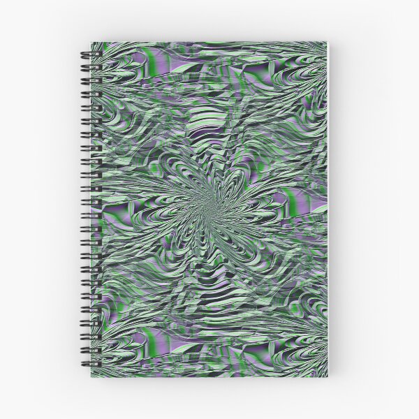 Item preview, 3D Green and Lilac Geometric Spiral Pattern designed and sold by TheRulerofEarth.