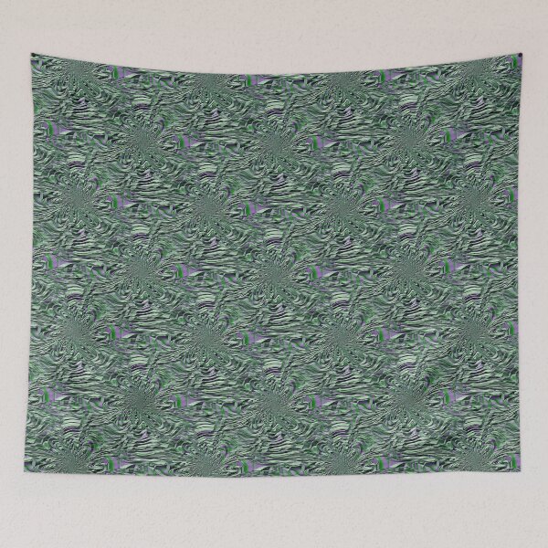 Item preview, 3D Green and Lilac Geometric Spiral Pattern designed and sold by TheRulerofEarth.