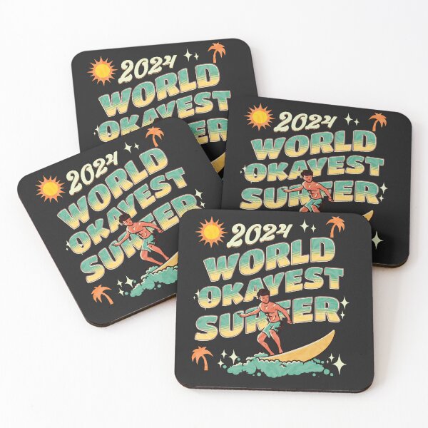 Item preview, World's Okayest Surfer -Skilled Surfer with Humorous Twist 2024 designed and sold by johnharry3.