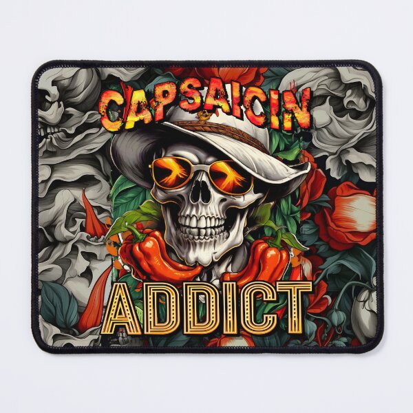 Item preview, Capsaisin Addict Sunglasses Can't Hide the Fire: Skull Cowboy Craves the Burn designed and sold by SuriyaArts.
