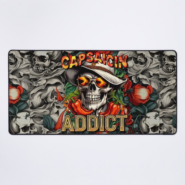 Item preview, Capsaisin Addict Sunglasses Can't Hide the Fire: Skull Cowboy Craves the Burn designed and sold by SuriyaArts.
