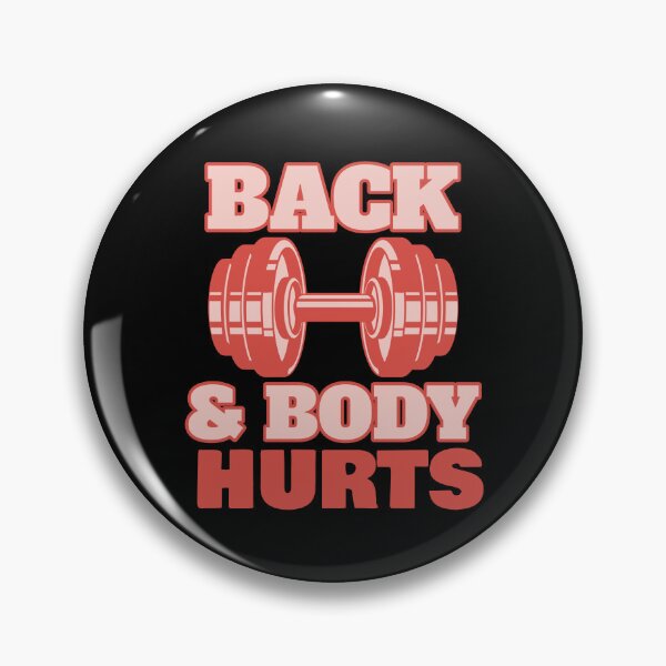 Item preview, Funny Gym Quote Workout Memes Back And Body Hurts Gym Memes designed and sold by ArabCorner.