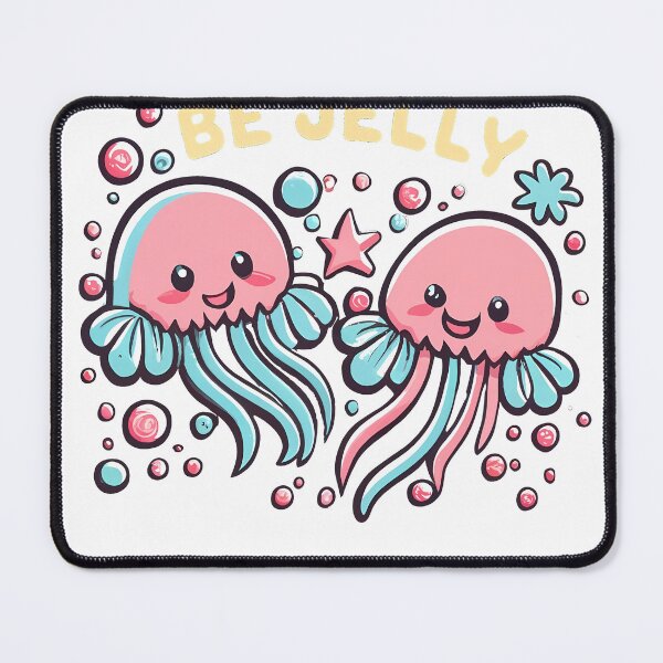 Item preview, Cute Jellyfish Be Jelly designed and sold by Funny Vintage Stickers And T-Shirts.