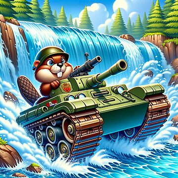Artwork thumbnail, Beaver's Waterfall Tank Ride by Mugs and Shirts