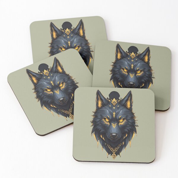 Item preview, "Fiery Fox: Angry Fox Logo with Golden Eyes - Illustration" designed and sold by ArtistKunal123.