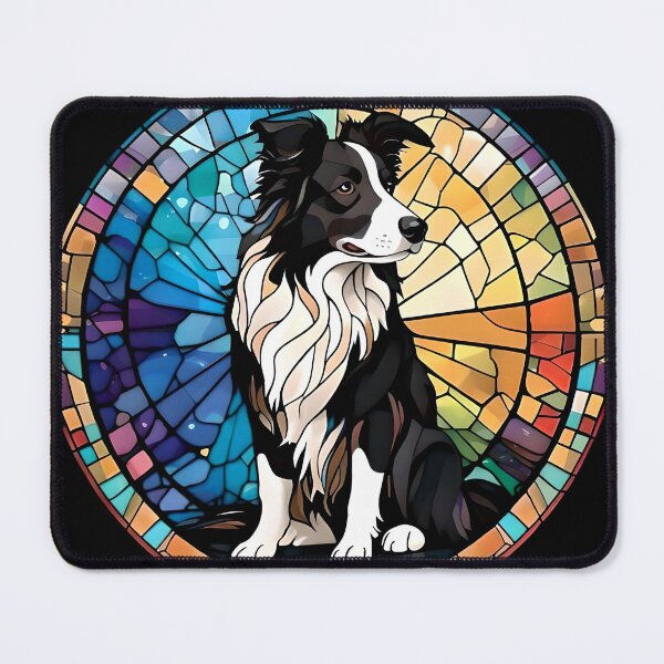 Item preview, Border Collie - Stained Glass designed and sold by IzzettDigital.