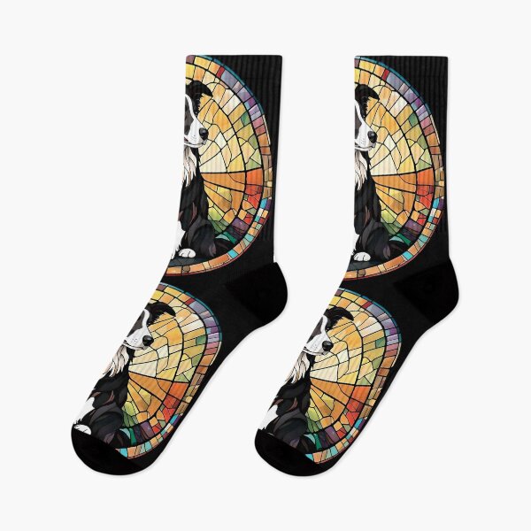 Item preview, Border Collie - Stained Glass designed and sold by IzzettDigital.