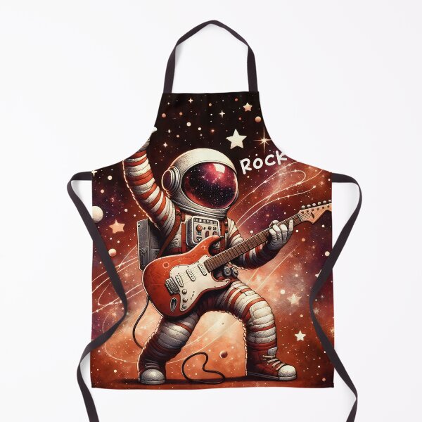 Item preview, Cosmic Rockstar Astronaut Guitarist designed and sold by inkArtistryfine.