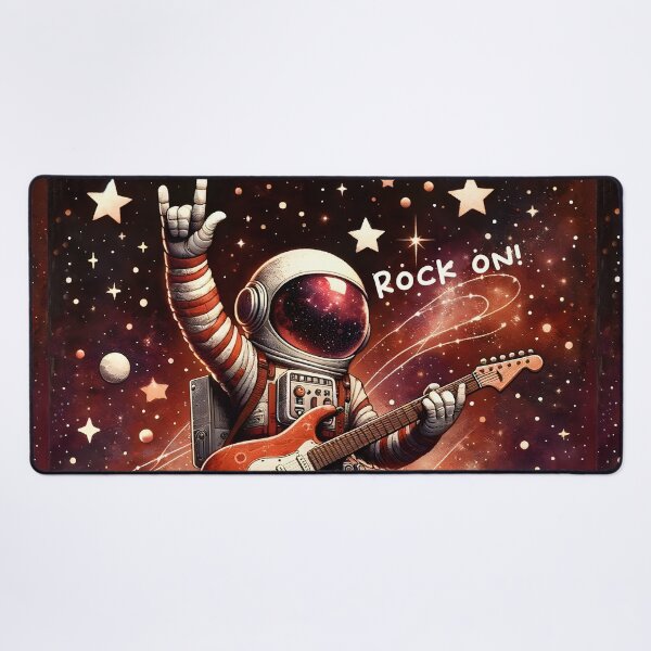 Item preview, Cosmic Rockstar Astronaut Guitarist designed and sold by inkArtistryfine.