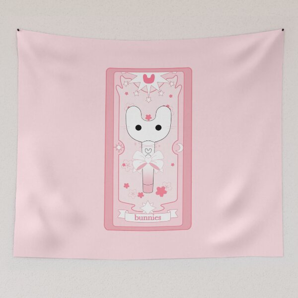 Item preview, New jeans Lightstick kawaii tarot card pink  designed and sold by Puuk.