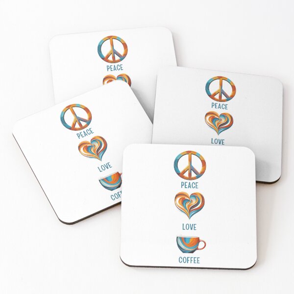 Item preview, Peace, Love and Coffee designed and sold by Divine Boutique.