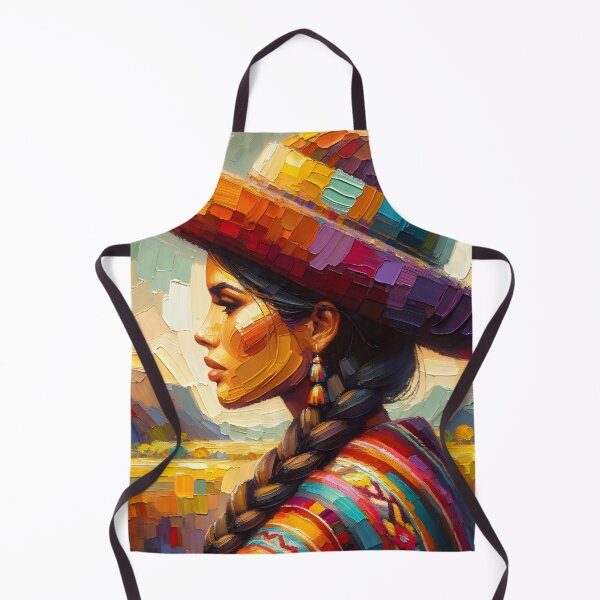 Item preview, Peruvian Woman in Traditional Attire designed and sold by inkArtistryfine.