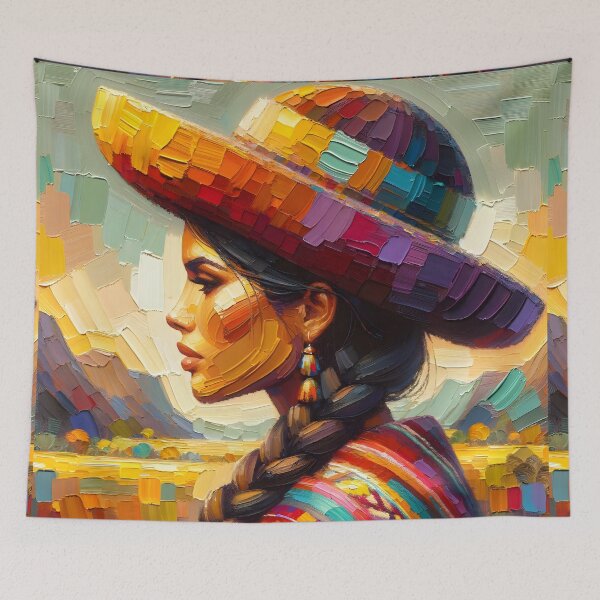 Item preview, Peruvian Woman in Traditional Attire designed and sold by inkArtistryfine.