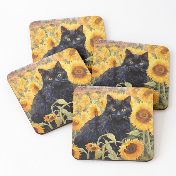 Aperçu de l'œuvre Le chat parmi les tournesols créée et vendue par SwiftMartket.
