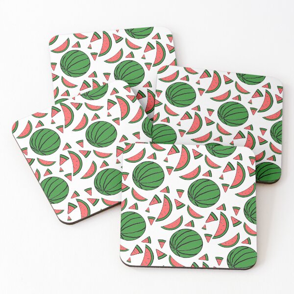 Item preview, Watermelons in slices and pieces pattern designed and sold by PixelMat.
