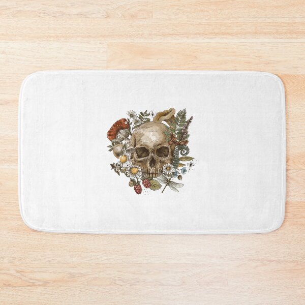 Item preview, Skull With A Flower Illustration  designed and sold by LionessLove.