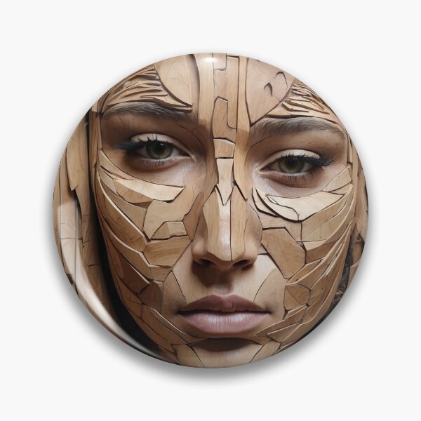 Item preview, A Wooden 3D Face designed and sold by PalettePetal.