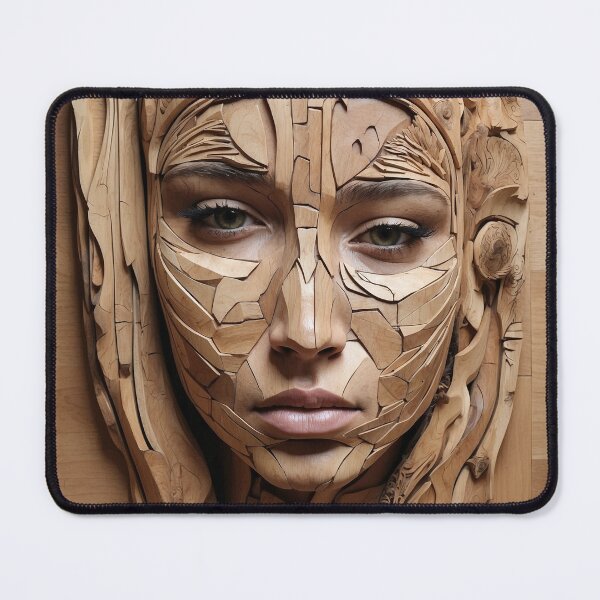 Item preview, A Wooden 3D Face designed and sold by PalettePetal.