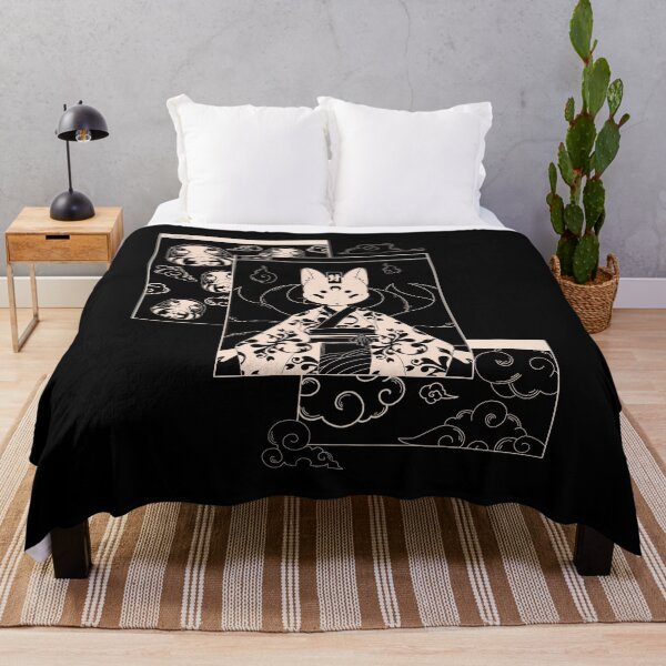 Item preview, Yokai Kitsune cat Japan daruma anime designed and sold by Puuk.