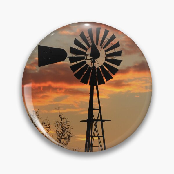 Artikelvorschau, Kansas Golden Windmill Sonnenuntergang entworfen und verkauft von ROBERTDBROZEK.