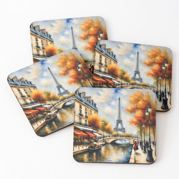 Item preview, Paris River Seine and Eiffel Tower painting designed and sold by JackFreestone.