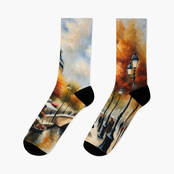 Item preview, Paris River Seine and Eiffel Tower painting designed and sold by JackFreestone.