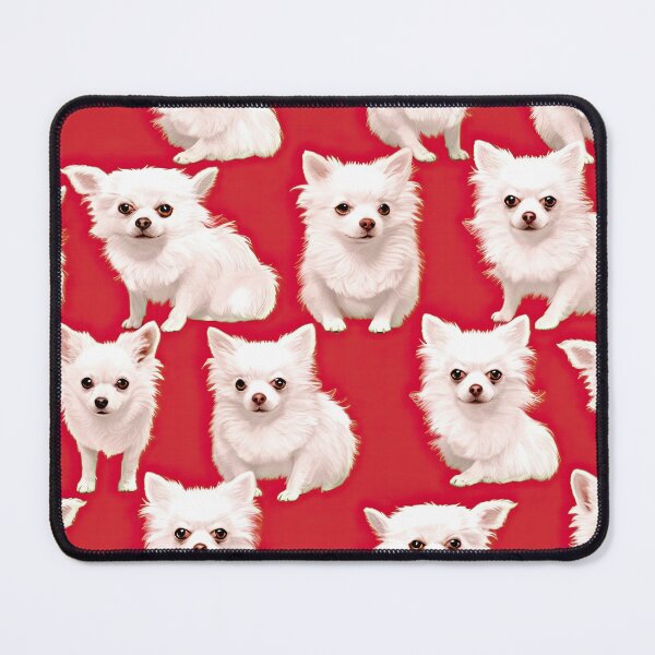 Item preview, Dog Pattern White Chihuahuas - Dog Pattern Dog Lovers designed and sold by WallGemsArt.
