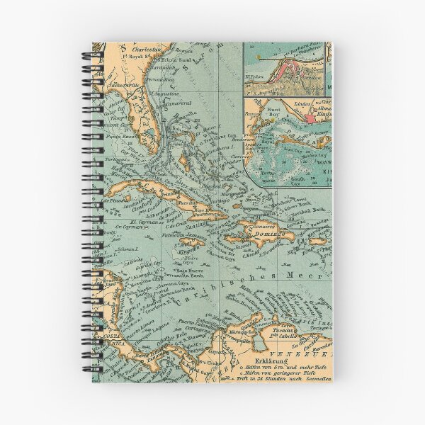 Item preview, Vintage Map of The Caribbean (1906) designed and sold by BravuraMedia.
